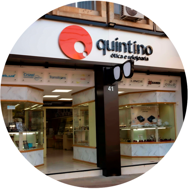 otica quintino, calçadão