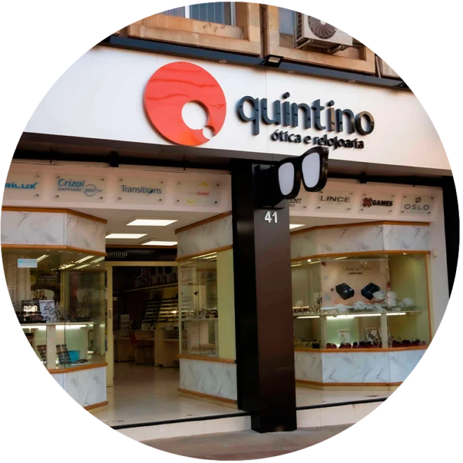 otica quintino, calçadão